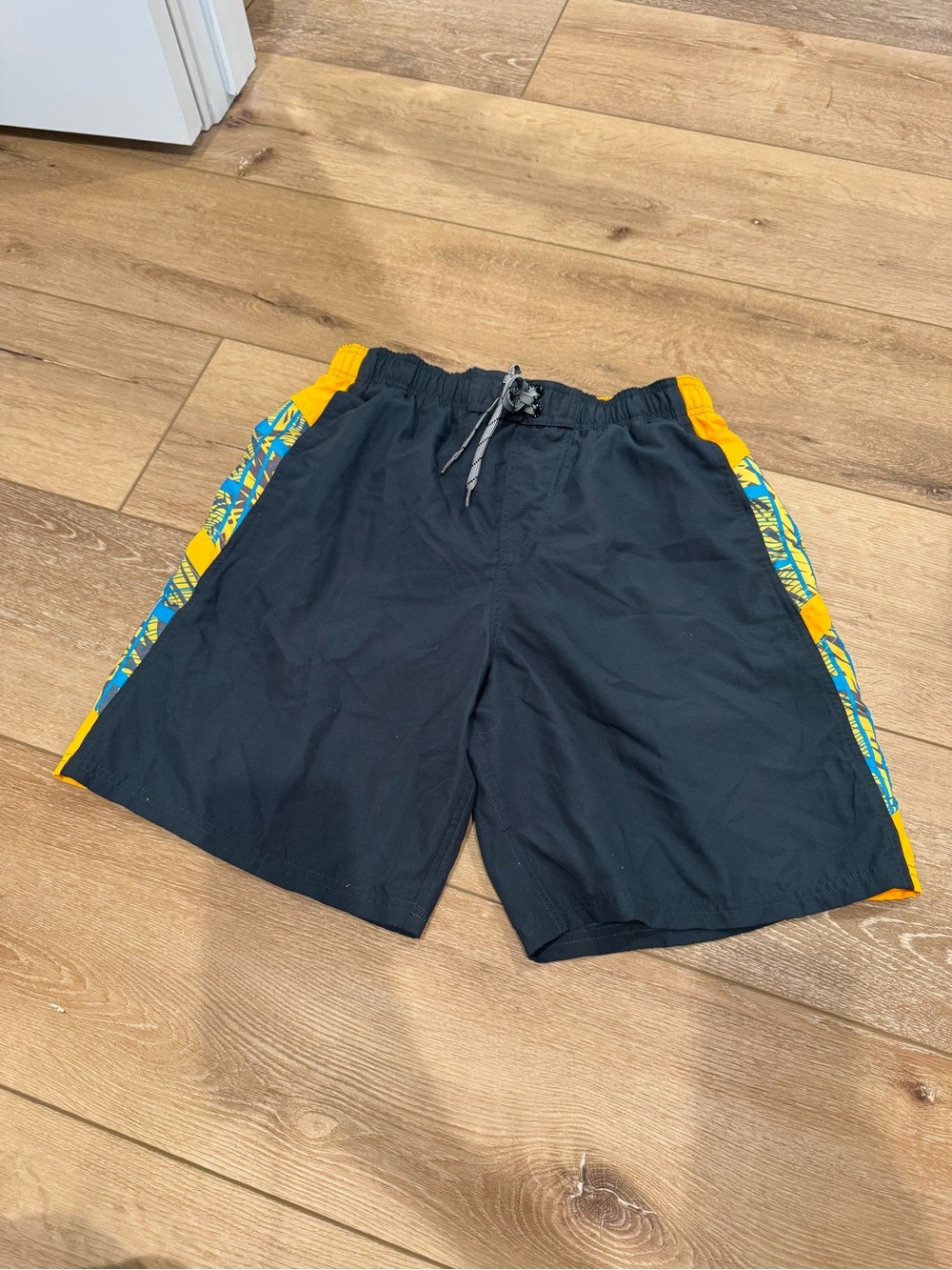 Nike Board Shorts Mens Large Surf Swim Trunks Yellow Orange Blue